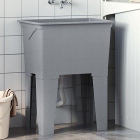 Gray Resin Laundry Sink 59x41x75 cm by vidaXL, Sinks - Ref: Foro24-4002800, Price: 123,78 €, Discount: %