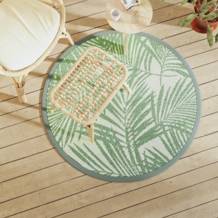 Green PP outdoor rug Ø120 cm by vidaXL, Outdoor protectors - Ref: Foro24-368510, Price: 19,13 €, Discount: %