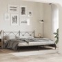 Bed frame with black metal headboard 193x203 cm by vidaXL, Beds and slatted bases - Ref: Foro24-376508, Price: 119,99 €, Disc...