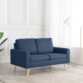 Two-seater blue fabric sofa by vidaXL, Sofas - Ref: Foro24-288707, Price: 256,83 €, Discount: %