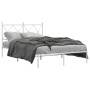 Estructura de cama de metal con cabecero blanca 120x190 cm de vidaXL, Camas y somieres - Ref: Foro24-376548, Precio: 103,59 €...