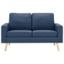 Two-seater blue fabric sofa by vidaXL, Sofas - Ref: Foro24-288707, Price: 256,99 €, Discount: %