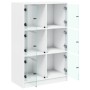 Aparador alto con puertas madera ingeniería blanco 68x37x109 cm de vidaXL, Aparadores - Ref: Foro24-3295850, Precio: 113,73 €...