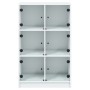 Aparador alto con puertas madera ingeniería blanco 68x37x109 cm de vidaXL, Aparadores - Ref: Foro24-3295850, Precio: 113,73 €...