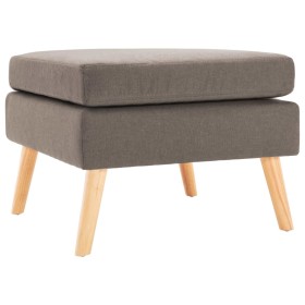 Taupe gray fabric footstool by vidaXL, Ottomans - Ref: Foro24-288741, Price: 88,99 €, Discount: %