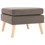 Taupe gray fabric footstool by vidaXL, Ottomans - Ref: Foro24-288741, Price: 90,69 €, Discount: %