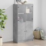 Tall sideboard with concrete gray wood doors 68x37x142 cm by vidaXL, Sideboards - Ref: Foro24-3295867, Price: 142,10 €, Disco...