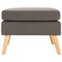 Taupe gray fabric footstool by vidaXL, Ottomans - Ref: Foro24-288741, Price: 90,69 €, Discount: %