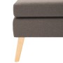 Taupe gray fabric footstool by vidaXL, Ottomans - Ref: Foro24-288741, Price: 90,69 €, Discount: %