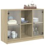 Aparador madera de ingeniería roble Sonoma 102x37x75,5 cm de vidaXL, Aparadores - Ref: Foro24-3295873, Precio: 99,57 €, Descu...