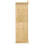 Corona wardrobe solid pine wood 55x52x170 cm by vidaXL, Wardrobes - Ref: Foro24-4002765, Price: 180,94 €, Discount: %