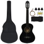 Set de guitarra clásica para principiantes 8 pzas negro 1/2 34" de vidaXL, Guitarras - Ref: Foro24-70127, Precio: 67,45 €, De...