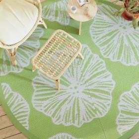 Green PP outdoor rug Ø200 cm by vidaXL, Outdoor protectors - Ref: Foro24-368600, Price: 36,81 €, Discount: %