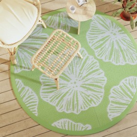 Green PP outdoor rug Ø160 cm by vidaXL, Outdoor protectors - Ref: Foro24-368599, Price: 23,99 €, Discount: %