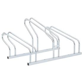 Stand for 3 bicycles independent floor galvanized steel by vidaXL, Bases and supports for storing bicycles - Ref: Foro24-4005...