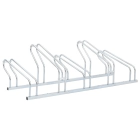 Stand for 5 bicycles independent floor galvanized steel by vidaXL, Bases and supports for storing bicycles - Ref: Foro24-4005...