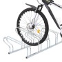 Soporte para 5 bicicletas suelo independiente acero galvanizado de vidaXL, Bases y soportes para almacenar bicicletas - Ref: ...