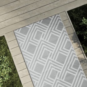 Gray PP outdoor rug 80x250 cm by vidaXL, Outdoor protectors - Ref: Foro24-368565, Price: 26,99 €, Discount: %