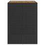 Gartentisch, schwarze PE-Rattan-Holzoberfläche, 105 x 80 x 110 cm von vidaXL, Gartentische - Ref: Foro24-368696, Preis: 205,7...