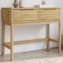 FLORO console table solid brown pine wood 89.5x36.5x73 cm by vidaXL, Side tables - Ref: Foro24-374020, Price: 113,79 €, Disco...