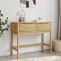 FLORO console table solid brown pine wood 89.5x36.5x73 cm by vidaXL, Side tables - Ref: Foro24-374020, Price: 113,79 €, Disco...