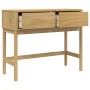 Mesa consola FLORO madera maciza de pino marrón 89,5x36,5x73 cm de vidaXL, Mesas auxiliares - Ref: Foro24-374020, Precio: 113...