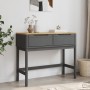 FLORO console table solid gray pine wood 89.5x36.5x73 cm by vidaXL, Side tables - Ref: Foro24-374022, Price: 95,86 €, Discoun...