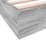 Estructura de cama madera de ingeniería gris Sonoma 150x200 cm de vidaXL, Camas y somieres - Ref: Foro24-842019, Precio: 94,9...