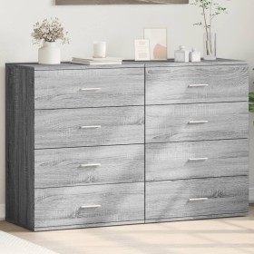 Aparadores 2 uds madera de ingeniería gris Sonoma 60x39x80 cm de vidaXL, Aparadores - Ref: Foro24-3276628, Precio: 192,99 €, ...