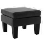 Black faux leather footrest by vidaXL, Ottomans - Ref: Foro24-288775, Price: 93,99 €, Discount: %