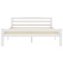 Solid pine wood bed frame white 120x200 cm by vidaXL, Beds and slatted bases - Ref: Foro24-322070, Price: 97,99 €, Discount: %