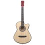 Guitarra acústica con cutaway 6 cuerdas madera tilo 38" de vidaXL, Guitarras - Ref: Foro24-70130, Precio: 71,34 €, Descuento: %