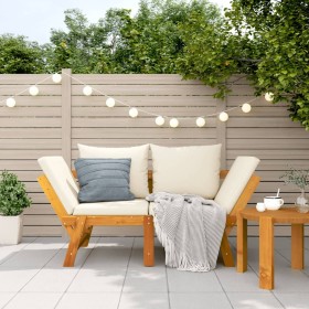 Garden bench with cushions 2 in 1 solid acacia wood by vidaXL, garden benches - Ref: Foro24-367579, Price: 257,99 €, Discount: %