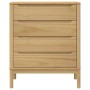 Cómoda cajonera FLORO madera maciza de pino marrón cera de vidaXL, Cajoneras - Ref: Foro24-374008, Precio: 216,81 €, Descuent...