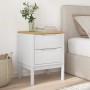 FLORO bedside table solid white pine wood 45x39x57 cm by vidaXL, Nightstands - Ref: Foro24-374003, Price: 77,94 €, Discount: %