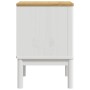 FLORO bedside table solid white pine wood 45x39x57 cm by vidaXL, Nightstands - Ref: Foro24-374003, Price: 77,94 €, Discount: %