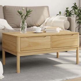 FLORO coffee table wax brown pine wood 99x55.5x45 cm by vidaXL, Coffee table - Ref: Foro24-374017, Price: 118,30 €, Discount: %