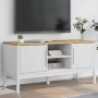 FLORO TV-Schrank aus massivem weißem Kiefernholz 114x43x55 cm von vidaXL, TV-Möbel - Ref: Foro24-374015, Preis: 123,49 €, Rab...