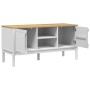 FLORO TV-Schrank aus massivem weißem Kiefernholz 114x43x55 cm von vidaXL, TV-Möbel - Ref: Foro24-374015, Preis: 123,99 €, Rab...