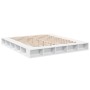 White engineered wood bed frame 200x200 cm by vidaXL, Beds and slatted bases - Ref: Foro24-3280447, Price: 174,99 €, Discount: %