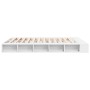 White engineered wood bed frame 200x200 cm by vidaXL, Beds and slatted bases - Ref: Foro24-3280447, Price: 174,99 €, Discount: %