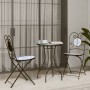 Blue and White Ceramic and Iron Mosaic Bistro Set by vidaXL, Garden sets - Ref: Foro24-3216353, Price: 206,28 €, Discount: %