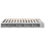 Concrete gray engineered wood bed frame 160x200cm by vidaXL, Beds and slatted bases - Ref: Foro24-3280464, Price: 159,33 €, D...