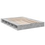 Estructura de cama madera de ingeniería gris hormigón 160x200cm de vidaXL, Camas y somieres - Ref: Foro24-3280464, Precio: 15...