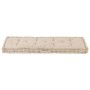 Cojín para palés algodón beige 120x40x7 cm de vidaXL, Cojines para sillas y sofás - Ref: Foro24-48679, Precio: 50,14 €, Descu...