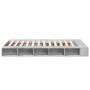 Concrete gray engineered wood bed frame 120x200cm by vidaXL, Beds and slatted bases - Ref: Foro24-3280485, Price: 154,08 €, D...