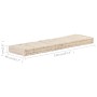 Cojín para palés algodón beige 120x40x7 cm de vidaXL, Cojines para sillas y sofás - Ref: Foro24-48679, Precio: 50,14 €, Descu...