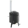 Cañón para gulasch con chimenea y tapa acero esmaltado de vidaXL, Barbacoas - Ref: Foro24-4005749, Precio: 188,54 €, Descuent...