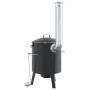 Cañón para gulasch con chimenea y tapa acero esmaltado de vidaXL, Barbacoas - Ref: Foro24-4005749, Precio: 188,54 €, Descuent...