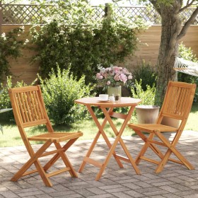 Folding cafe furniture 3 pieces solid acacia wood by vidaXL, Garden sets - Ref: Foro24-3295253, Price: 159,99 €, Discount: %